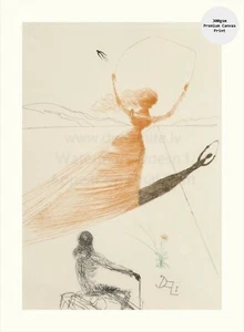SALVADOR DALI Alice In Wonderland Rolled Canvas Print "Frontspiece" 18x26 - Picture 1 of 1