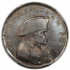 1790s Great Britain Penny Conder Token, Warwickshire DH-30, PCGS MS63BN - Picture 1 of 4