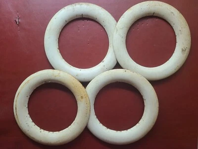 Accesorios Tempranos Acero Blanco Pared Belleza Anillos 11" Centro 11 1/2" Clip 17" Completo Foto 1 de 4