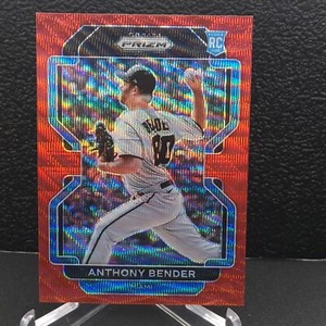 2022 PRIZM ANTHONY BENDER TIER 3 RED WAVE PRIZM 45/99 MIAMI MARLINS