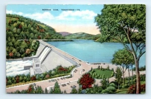 Postcard TN Norris Dam Linen View B10 - Imagen 1 de 2