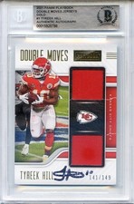 2021 -Tyreek Hill- /149 Beckett BAS Signed/Autograph/Auto Playbook Relic Card