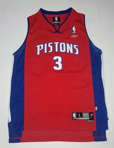 Detroit Pistons Ben Wallace #3 Reebok Swingman Jersey Youth Large 14-16 Cover
