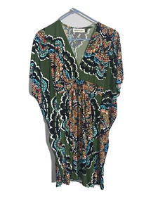 Women's Veronicam. Multicolor Floral V-Neck Dress Size S - Picture 1 of 8