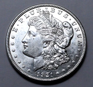 1921-P Morgan Dollar US Silver $1.00 Coin Old Sharp Details, No Reserve $ - Picture 1 of 3