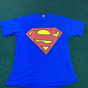 Vintage 2000 Warner Brothers Superman Shirt Size Large Fast Shipping 90s VTG - Picture 1 of 11