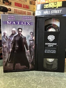 The Matrix Screener VHS Screening Cassette Rare! Promo Videotape 1999 Collector - Picture 1 of 8