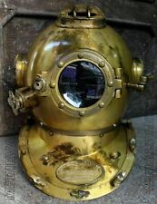 Antique Marine Mark V 18 Inch Divers Diving Helmet U.S Navy Deep Sea Decor Scuba