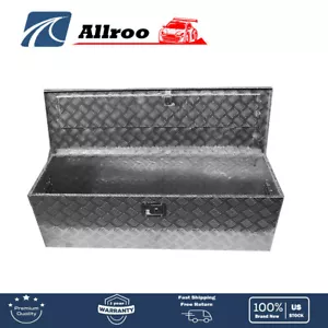 49" Aluminum Truck Underbody Tool Box Trailer RV Tool Storage Under Bed w/ Lock - Picture 1 of 7