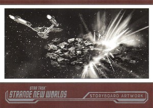Star Trek Strange New Worlds (2023) STORYBOARD ARTWORK Insert Card SB17
