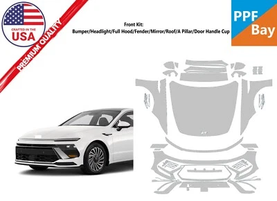 For Hyundai Sonata/Sonata Hybrid 2024-25 Front Paint Protection Film PreCut PPF - Image 1 of 4