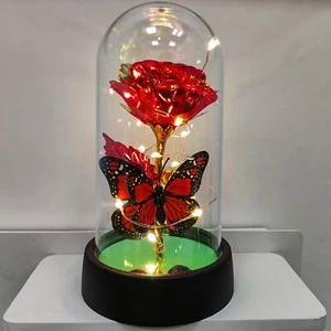 Rose Flower Gifts for Women, Forever Rose, Galaxy Rose Flower Light Up - Picture 1 of 7