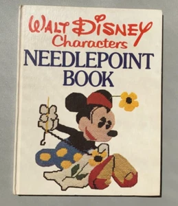 Disney Characters Needlepoint Book Vintage 1976 HB 1st Edition Embroidery - Picture 1 of 7