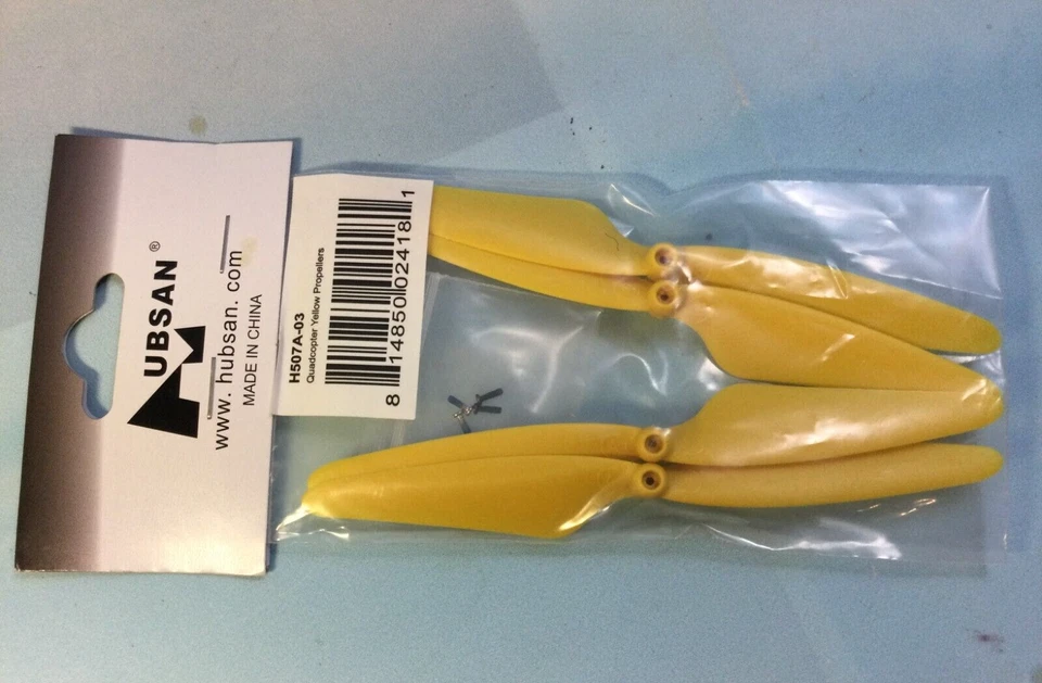 Original Hubsan H507A Quadcopter Drone Full Set Propeller Blades Yellow H507A-03 - Image 1 of 4