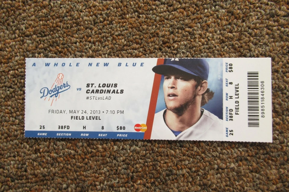 LOS ANGELES DODGERS VS CARDINALS 5/24/2013 FULL TICKET ~ CRAIG/FREESE HRs - Image 1 of 1