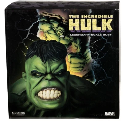 Incredible Hulk Legendary Scale Bust Sideshow Collectibles Avengers Statue Movie - Image 1 of 4