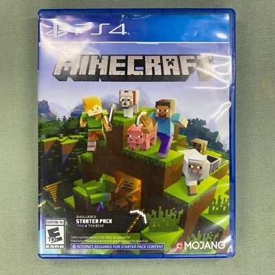 Minecraft Sony Playstation 4 PS4 Video Game Starter Pack W/ Inserts Case & CD - Image 1 of 4