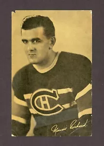 1940'S VERY RARE MAURICE RICHARD POSTCARD SIROP 2 SAPINS PROMO 27360 - Picture 1 of 2