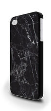 Housse de housse texture noire marbre foncé pour iPhone 4/4s 5/5s 5c 6 6 Plus