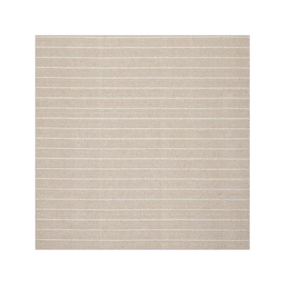 LoomBloom Multi Sizes Tan Hand Woven Flatweave Herringbone New Zealand Wool Rug - Image 1 of 4