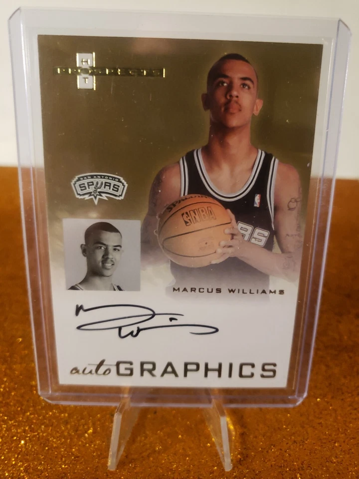 Autographics Fleer Hot Prospects 2007-08 Marcus Williams Rookie Auto Spurs Foto 1 de 2
