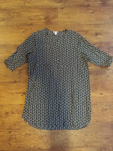 H&M blac geo print shift dress size eu 46 BNWT - Picture 1 of 7