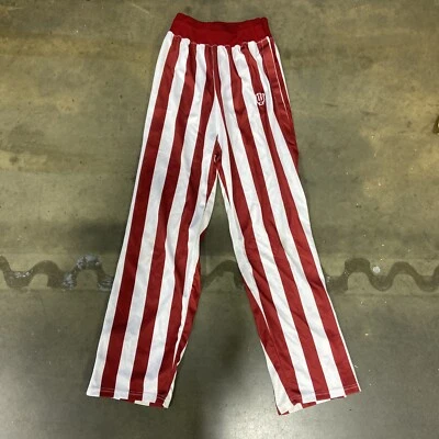 Taylor Indiana University IU Candy Stripe Tearaway Basketball Pants Size XS - Image 1 of 4