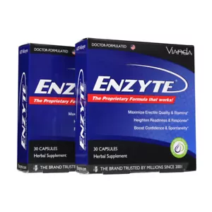 Enzyte Male Enhancement w/ Horny Goat Weed & Asian Ginseng - 30ct (2 Pack) - Picture 1 of 5