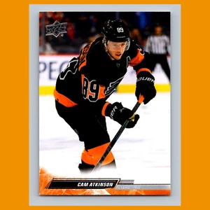Tarjeta de hockey Cam Atkinson #383 2022 Upper Deck Philadelphia Flyers NHL CASI NUEVA - Imagen 1 de 3