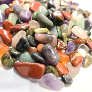 Colorido mezclado natural surtido a granel mezcla de piedras preciosas 1/4 lb xs - Imagen 1 de 6