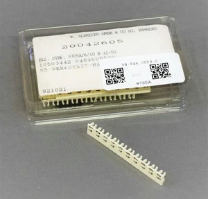 NEW WIELAND 04.846.0553.0 MARKING TAG STRIPS 9705 A / 6 / 10 B 41-50 [24 MONTHS - Picture 1 of 1