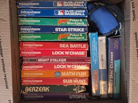 Mixed Lot of Mostly Atari and Intellivision Games