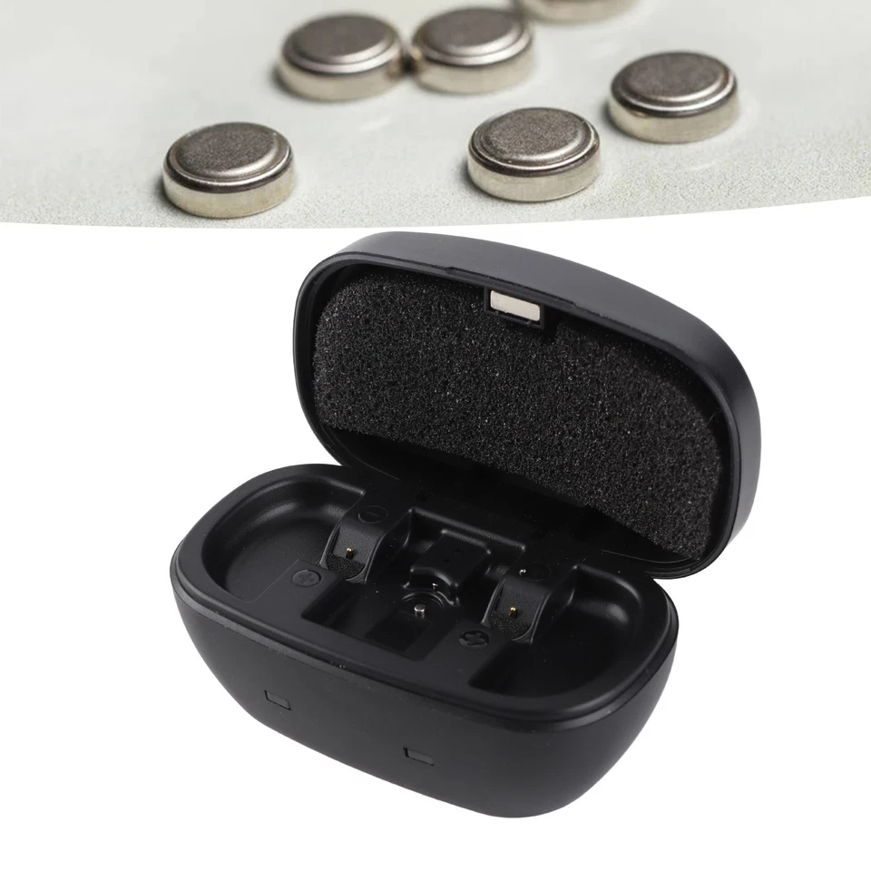 Hörverstärker Akkus Ladegerät Long Life USB Cycle 312 Knopfbatterie Box - Bild 1 von 4