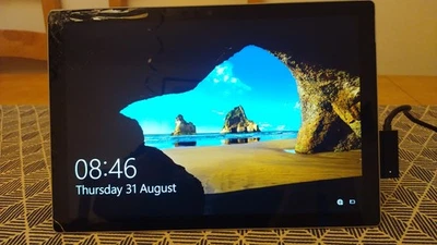 Microsoft Surface Pro 5 Core I5-7300U Tablet , cracked screen - Image 1 of 4