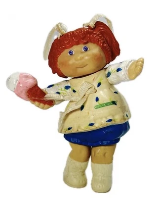 Cabbage Patch Kids Small 3.5” Figurine Girl With Ice Cream Cone Vintage - Image 1 of 4