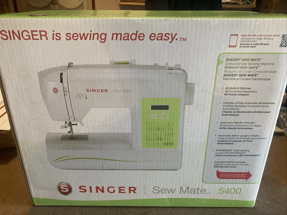 SINGER 5400 Sew Mate Computerized Sewing Machine with 154 Stitch Applications