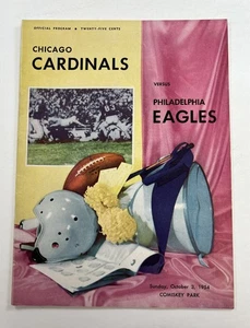 Chicago Cardinals vs Philadelphia Eagles October 3, 1954 Official Program MG34 - Picture 1 of 3