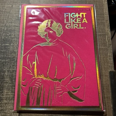 Tarjeta Papyrus - Star Wars Star Girl - “Fight Like A Girl” - En blanco por dentro - ¡Nueva!! Foto 1 de 4