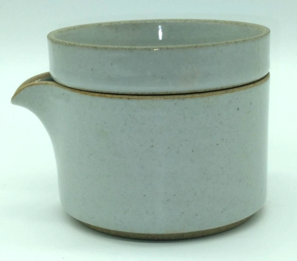 Jarra de leche gris brillante Hasami porcelana Japón con tapa Foto 1 de 4