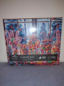 Barattolo Caramelle 1000 Pezzi Puzzle Natale Vacanze Dolci Scena Sigillato Nuovo con scatola - Foto 1 di 9