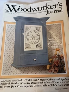 The Woodworker's Journal Magazine Jan/Feb1988 Early American Tin Cabinet J7 - Picture 1 of 1