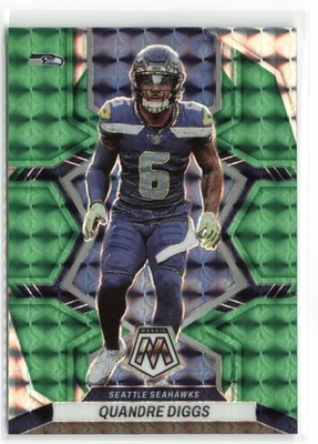 2022 Panini Mosaic Quandre Diggs Green Seattle Seahawks #173 - Image 1 of 2