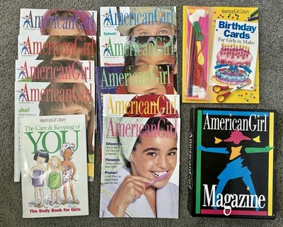 American Girl Magazine Collection 9 Issues Plus Bonus Books And Holder Foto 1 de 4