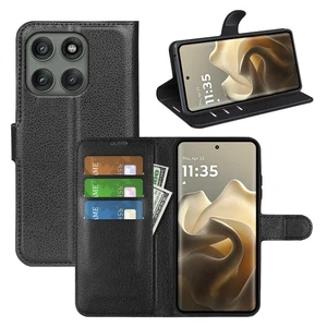 New Leather wallet stand flip Cover Case For Motorola MOTO Edge 60 PRO - Picture 1 of 25