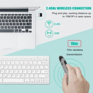 Wireless Pen Mouse Rechargeable Luminous Silent Small 2.4g Dual Mode Wireless P - Picture 1 of 12
