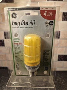 GE Outdoor Bug Lite 40 Watt Bulb New Energy Saver 4 Year Bulb 520 Lumens 6000hrs - Picture 1 of 2