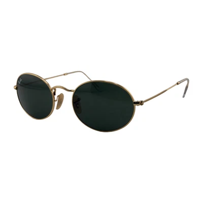 Óculos de sol Ray-Ban RB3547 oval dourado 54mm 21mm 145mm - 001/31 - Imagem 1 de 4