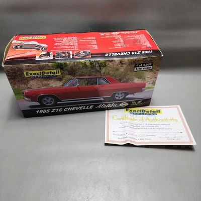 Lane Exact Detail 1965 Z16 Chevelle Malibu SS Regal Red 1:18 Diecast WCC501 - Image 1 of 4