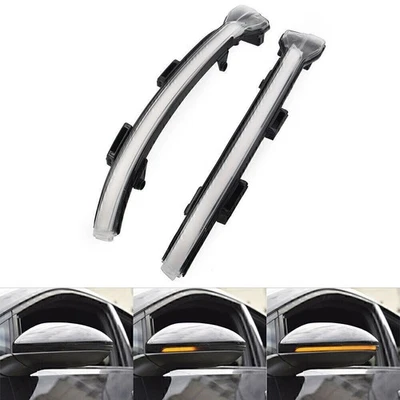 Clear LED Dynamic Turn Signal Light Mirror Indicator For VW Golf 7 7.5 Touran - Image 1 of 4