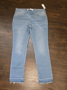 Girls Old Navy denim capris size XL 14 skinny crop blue - Picture 1 of 14